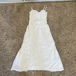 Hollister White Maxi Dress